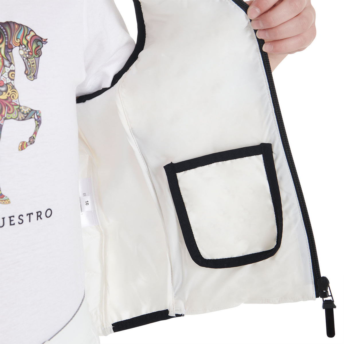 Equestro Kids' vest in technical fabric