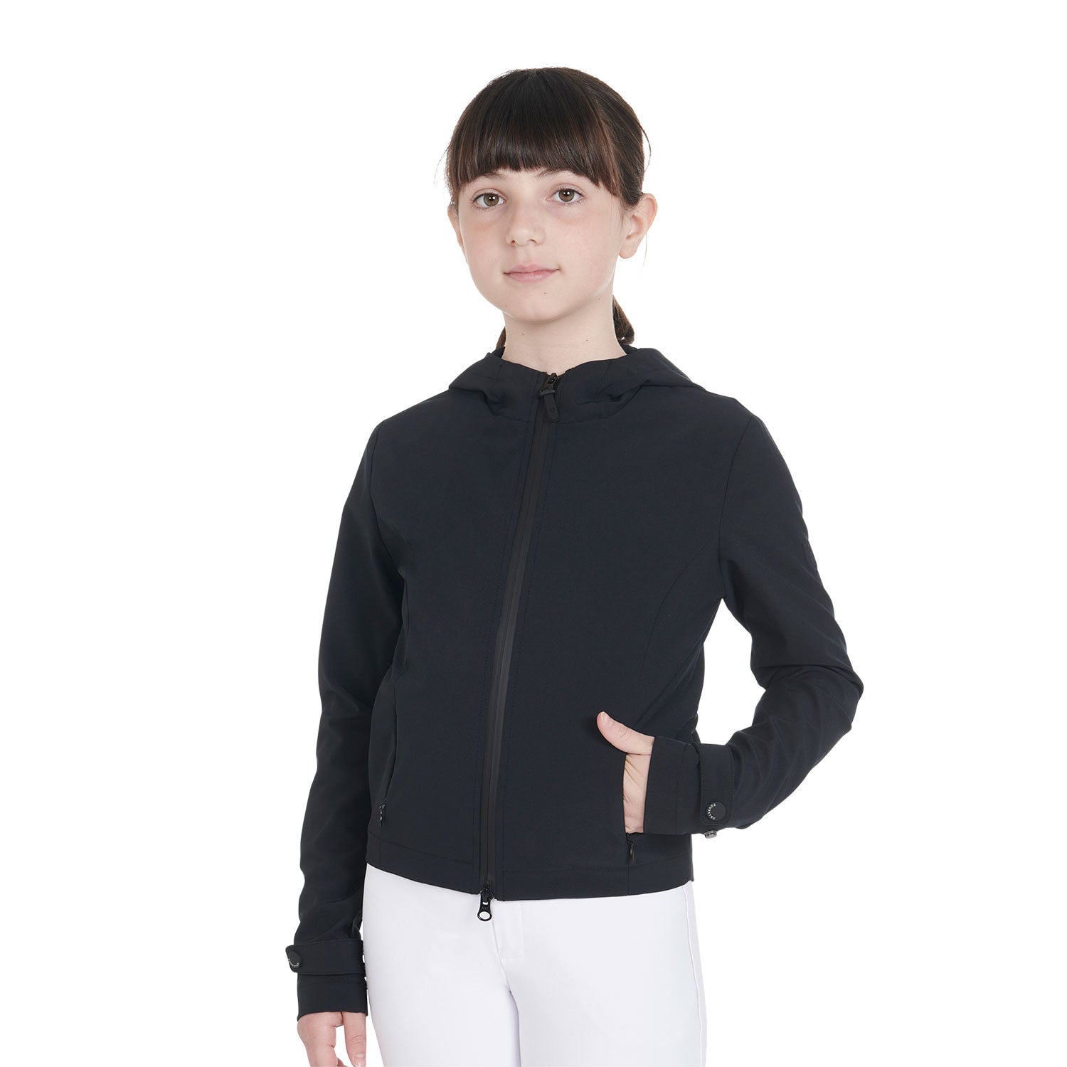 Equestro Kids' slim fit softshell jacket in technical fabric