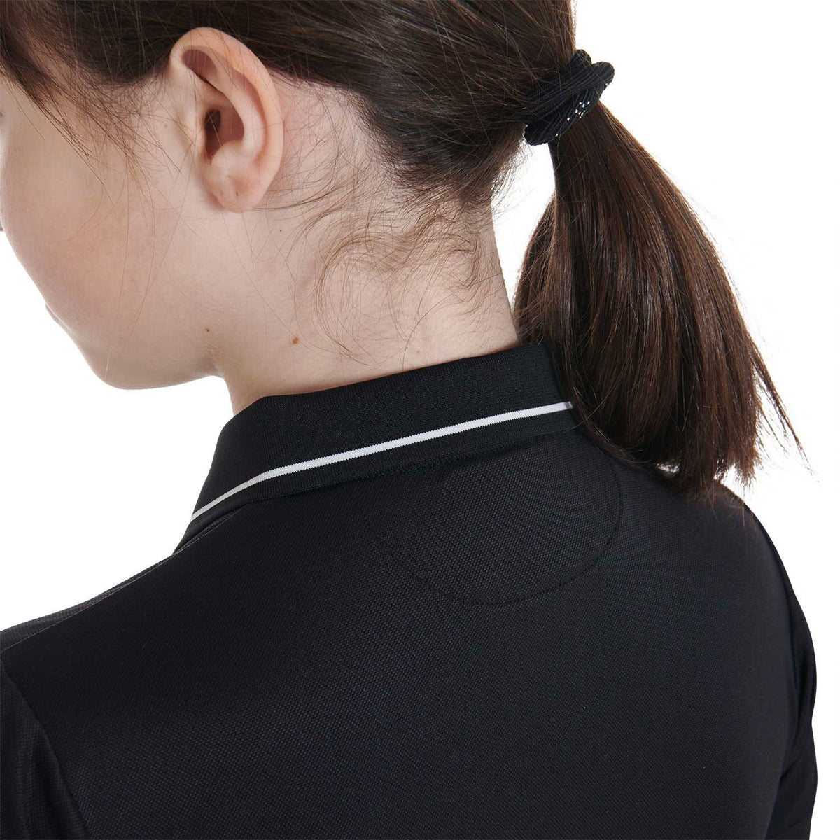 Equestro Kids' slim fit polo shirt in antibacterial technical fabric