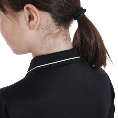 Equestro Kids' slim fit polo shirt in antibacterial technical fabric