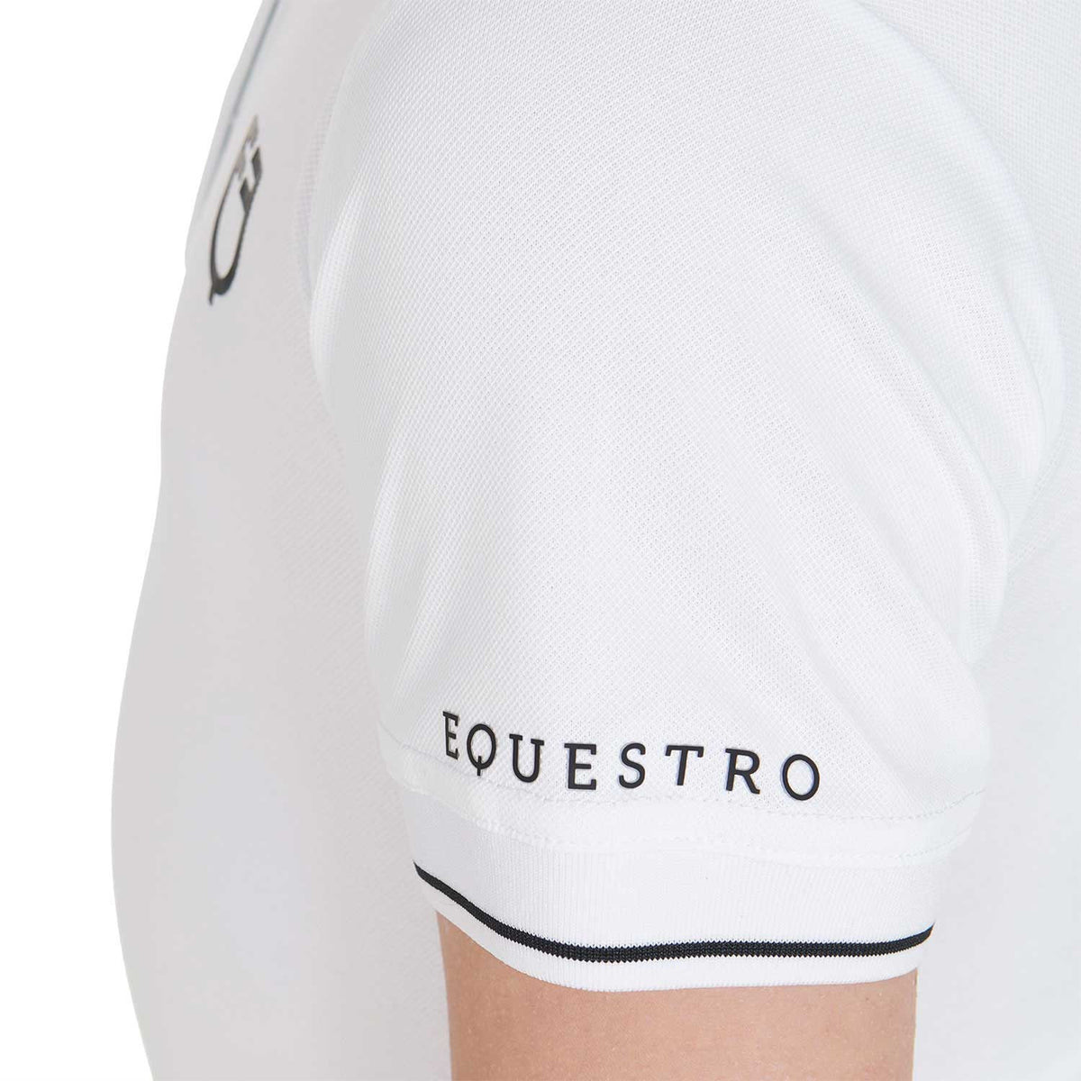 Equestro Kids' slim fit polo shirt in antibacterial technical fabric