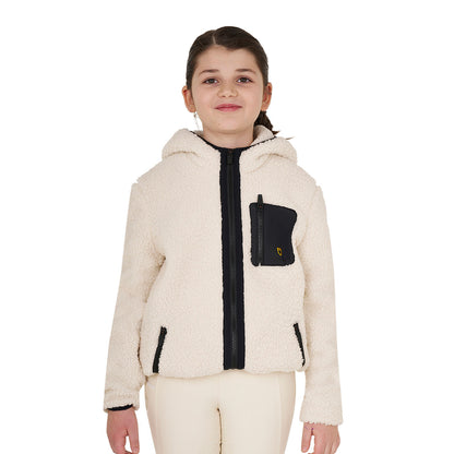 Equestro Kids' fleece sweatshirt with front zip
