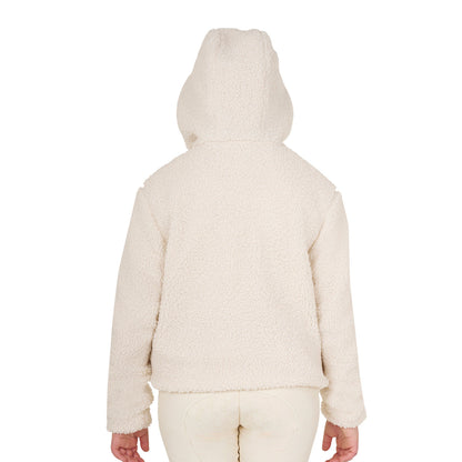Equestro Kids' fleece sweatshirt with front zip