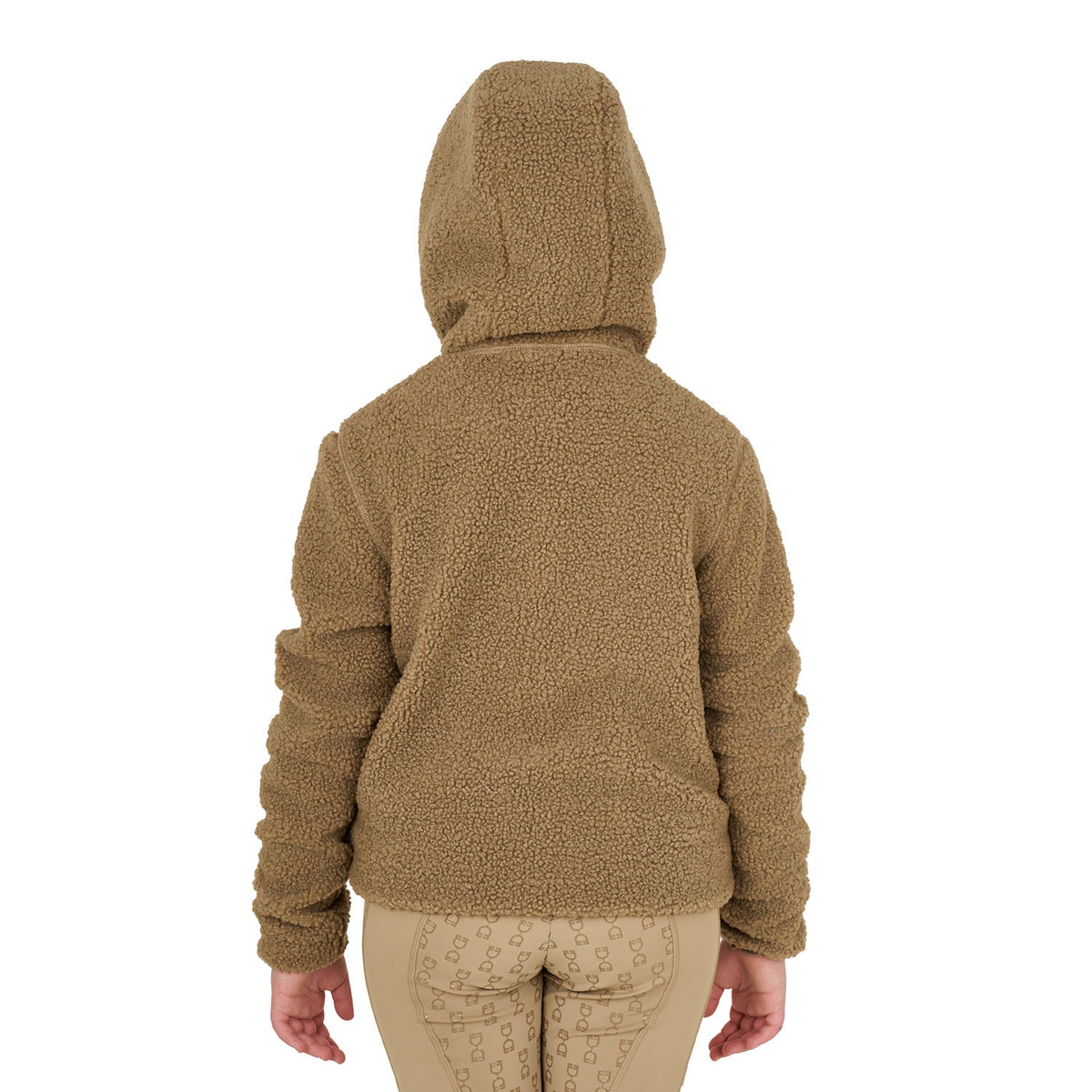 Equestro Kids' fleece sweatshirt with front zip