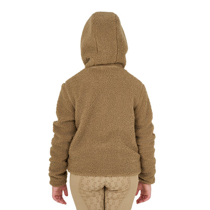 Equestro Kids' fleece sweatshirt with front zip