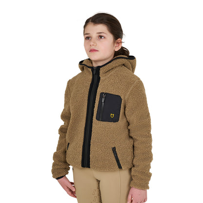 Equestro Kids' fleece sweatshirt with front zip