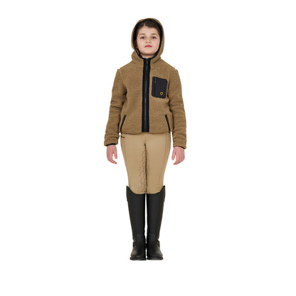 Equestro Kids' fleece sweatshirt with front zip
