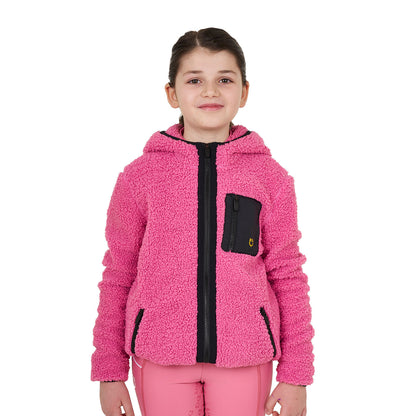 Equestro Kids' fleece sweatshirt with front zip
