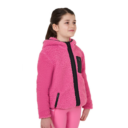 Equestro Kids' fleece sweatshirt with front zip