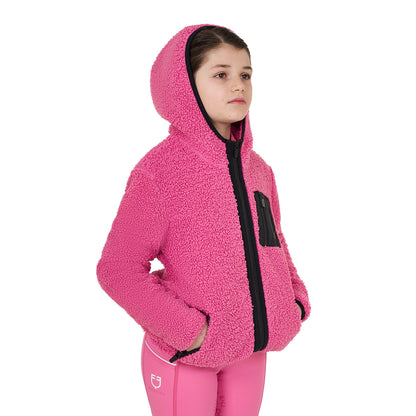 Equestro Kids' fleece sweatshirt with front zip