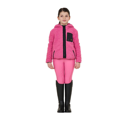 Equestro Kids' fleece sweatshirt with front zip