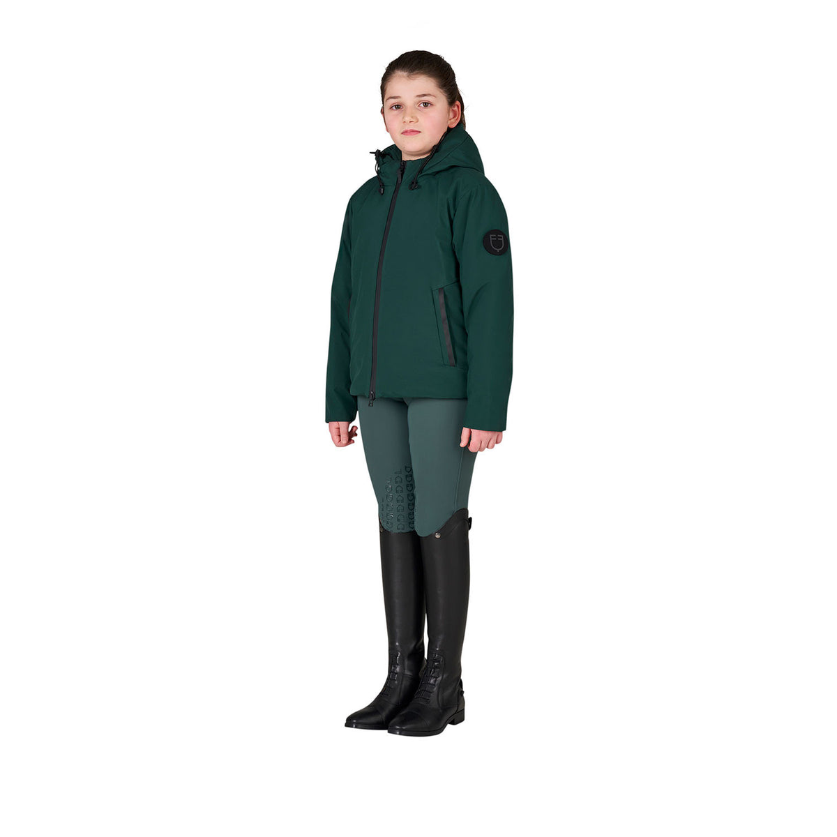 Equestro Unisex Kids Waterproof and Windproof Nylon Jacket