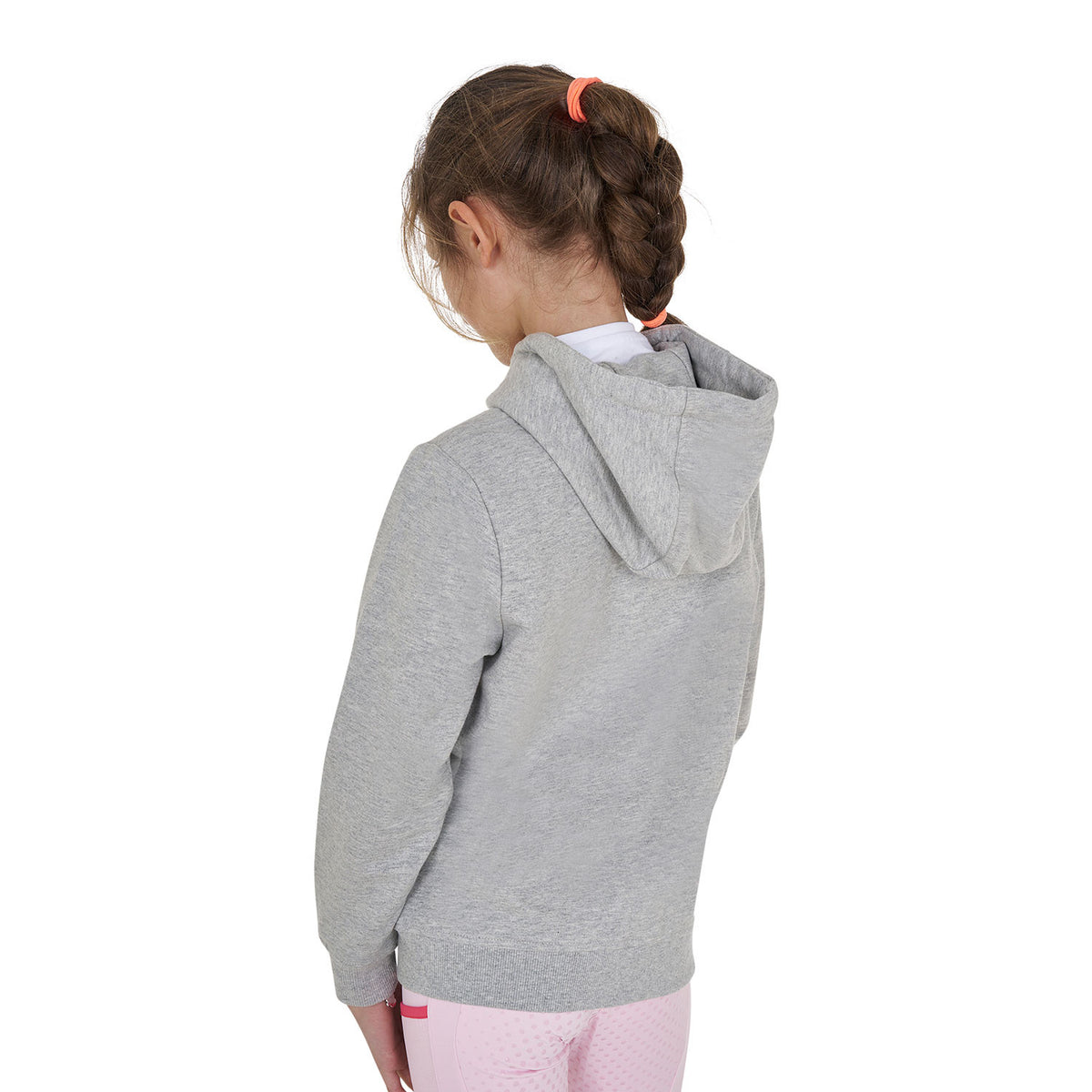 Equestro Kids' hoodie with zip and sponge lettering