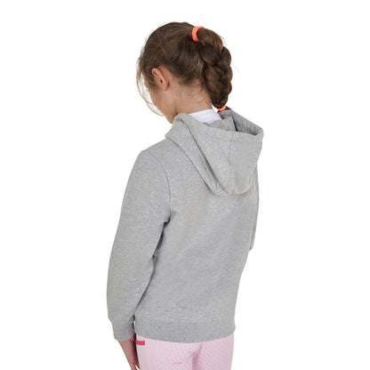 Equestro Kids' hoodie with zip and sponge lettering