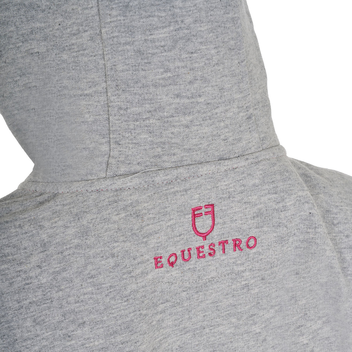 Equestro Kids' hoodie with zip and sponge lettering