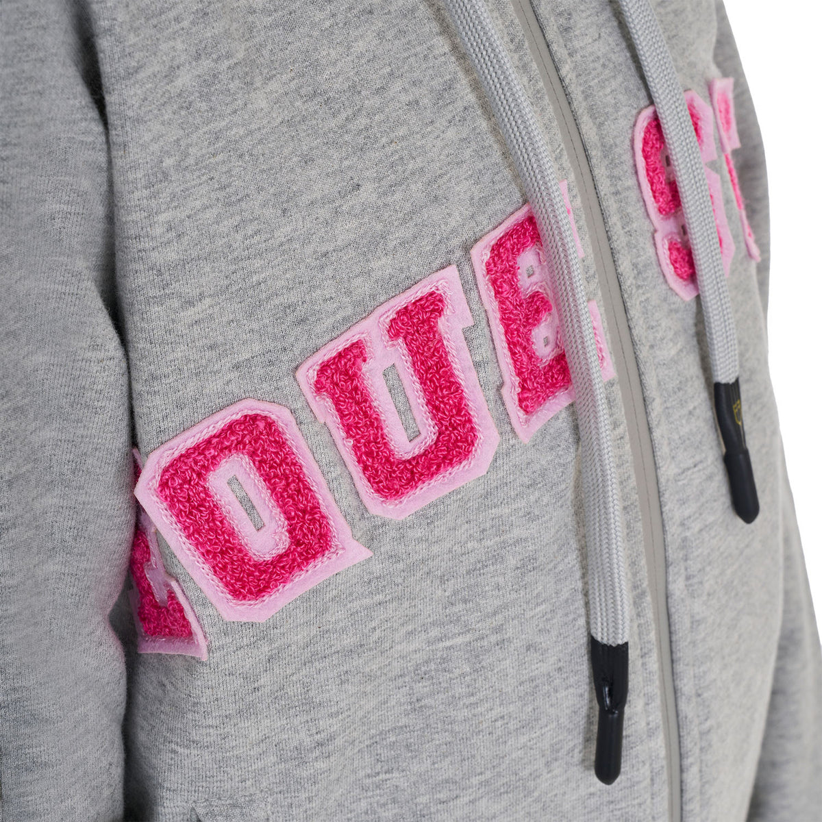 Equestro Kids' hoodie with zip and sponge lettering