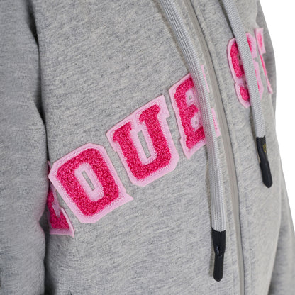 Equestro Kids' hoodie with zip and sponge lettering