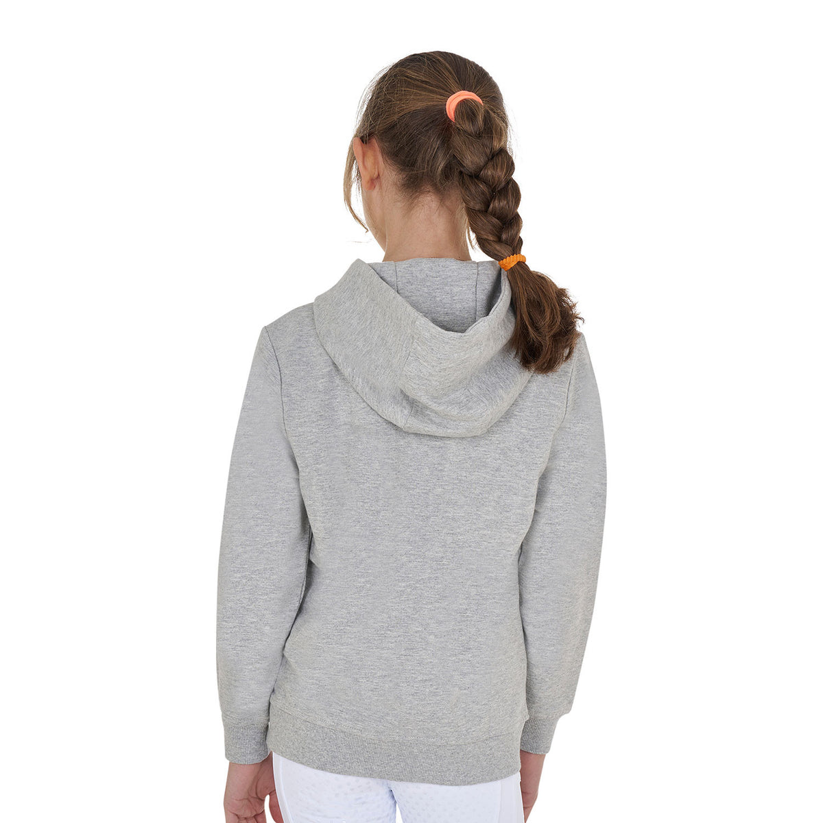 Equestro Kids' hoodie with zip and sponge lettering