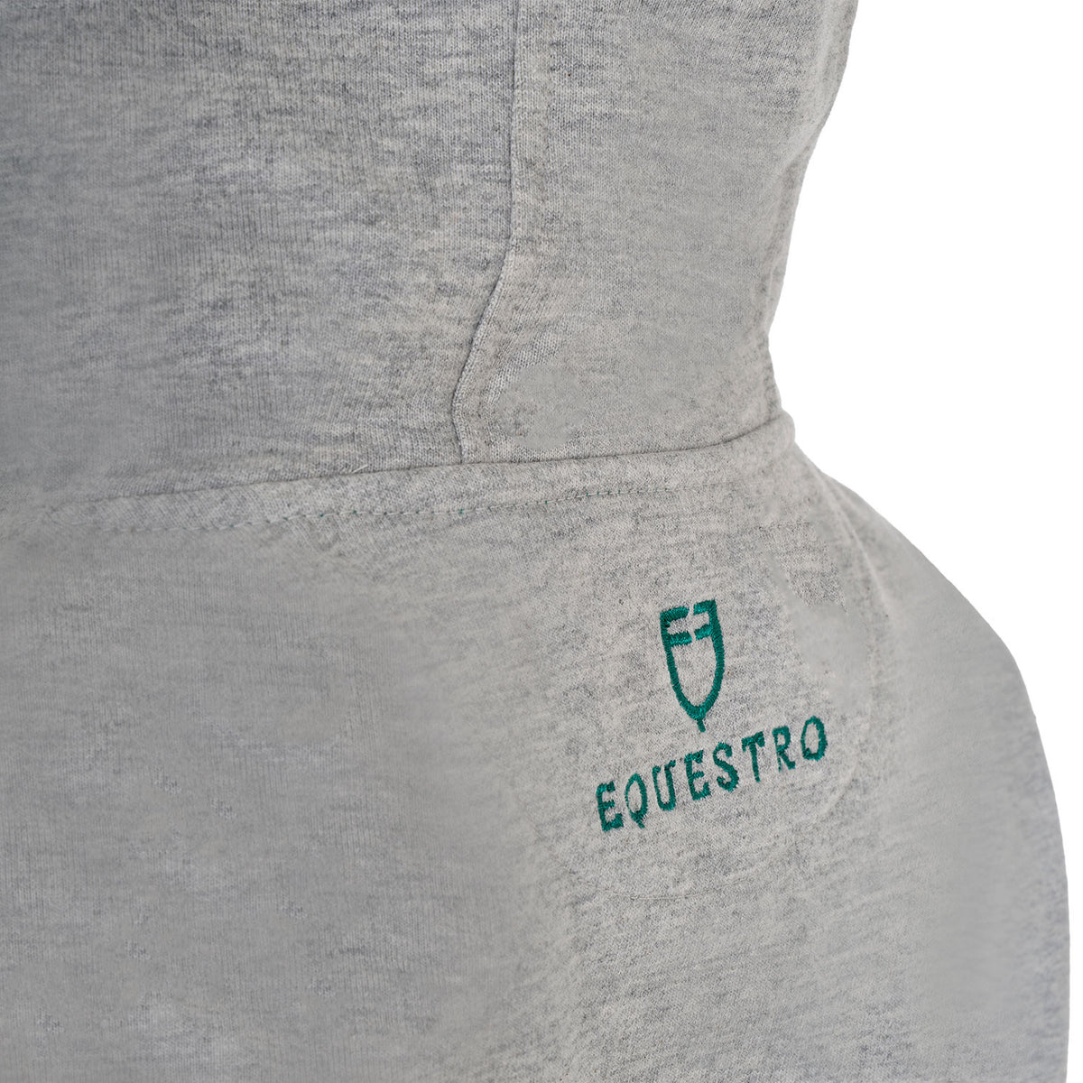 Equestro Kids' hoodie with zip and sponge lettering