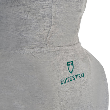 Equestro Kids' hoodie with zip and sponge lettering