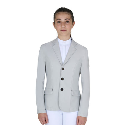 Equestro Kids' slim fit three button competition jacket