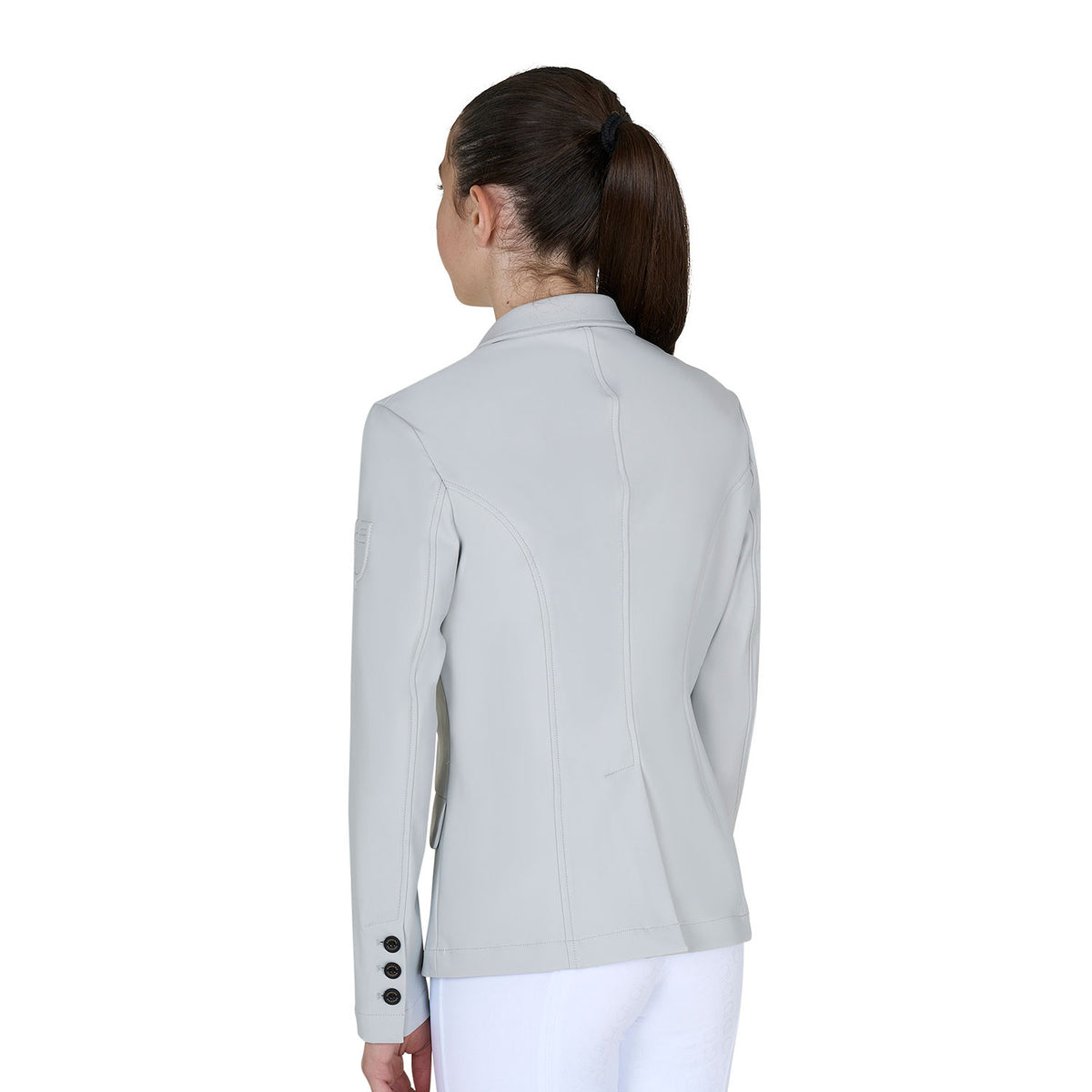 Equestro Kids' slim fit three button competition jacket