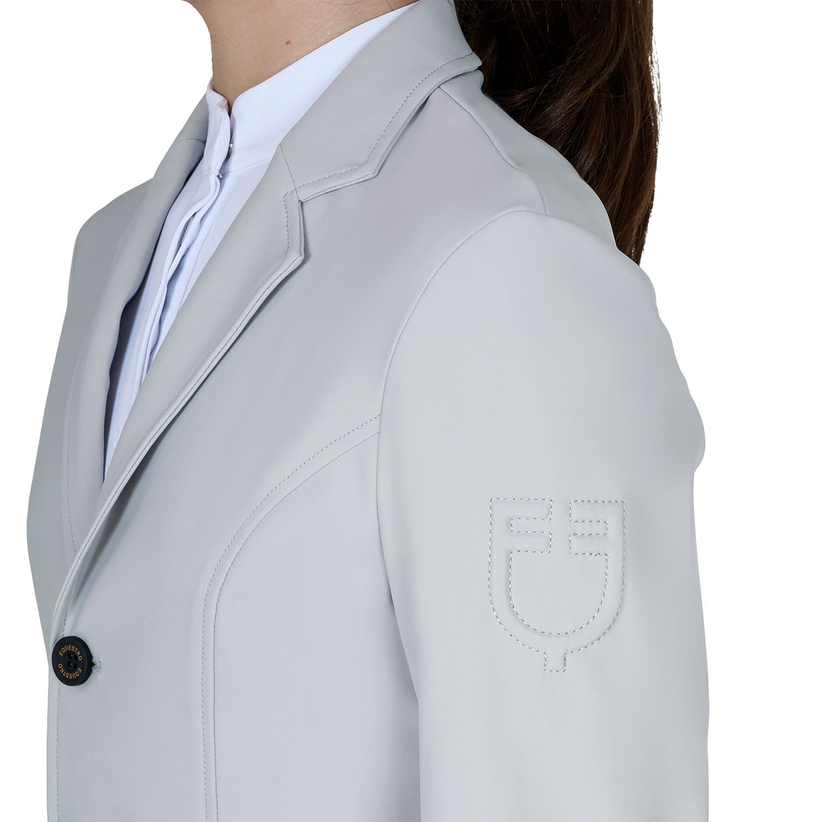 Equestro Kids' slim fit three button competition jacket