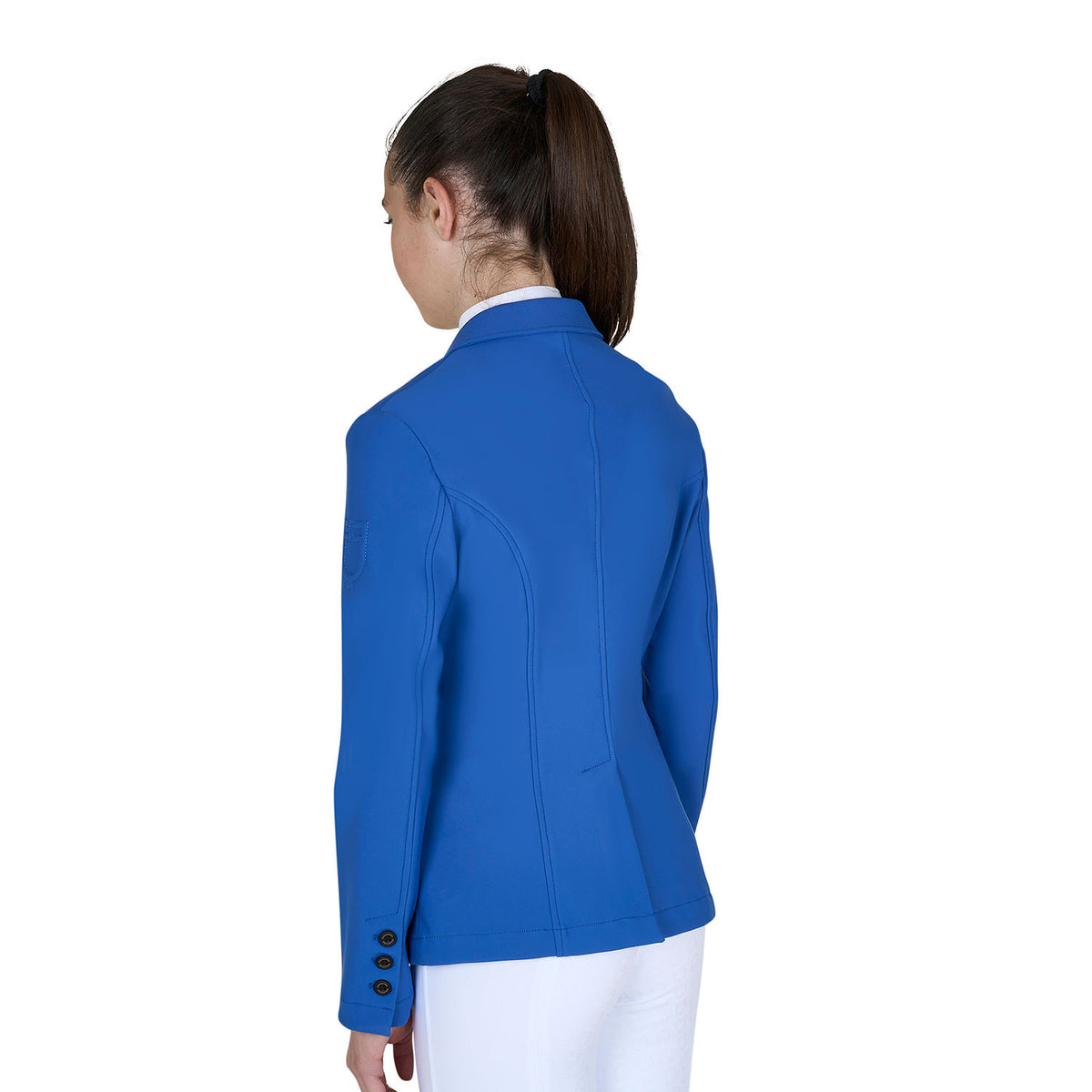 Equestro Kids' slim fit three button competition jacket