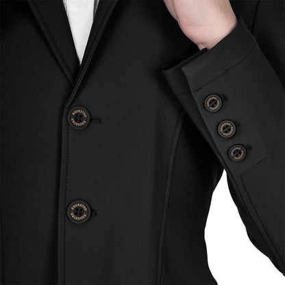 Equestro Kids' slim fit three button competition jacket