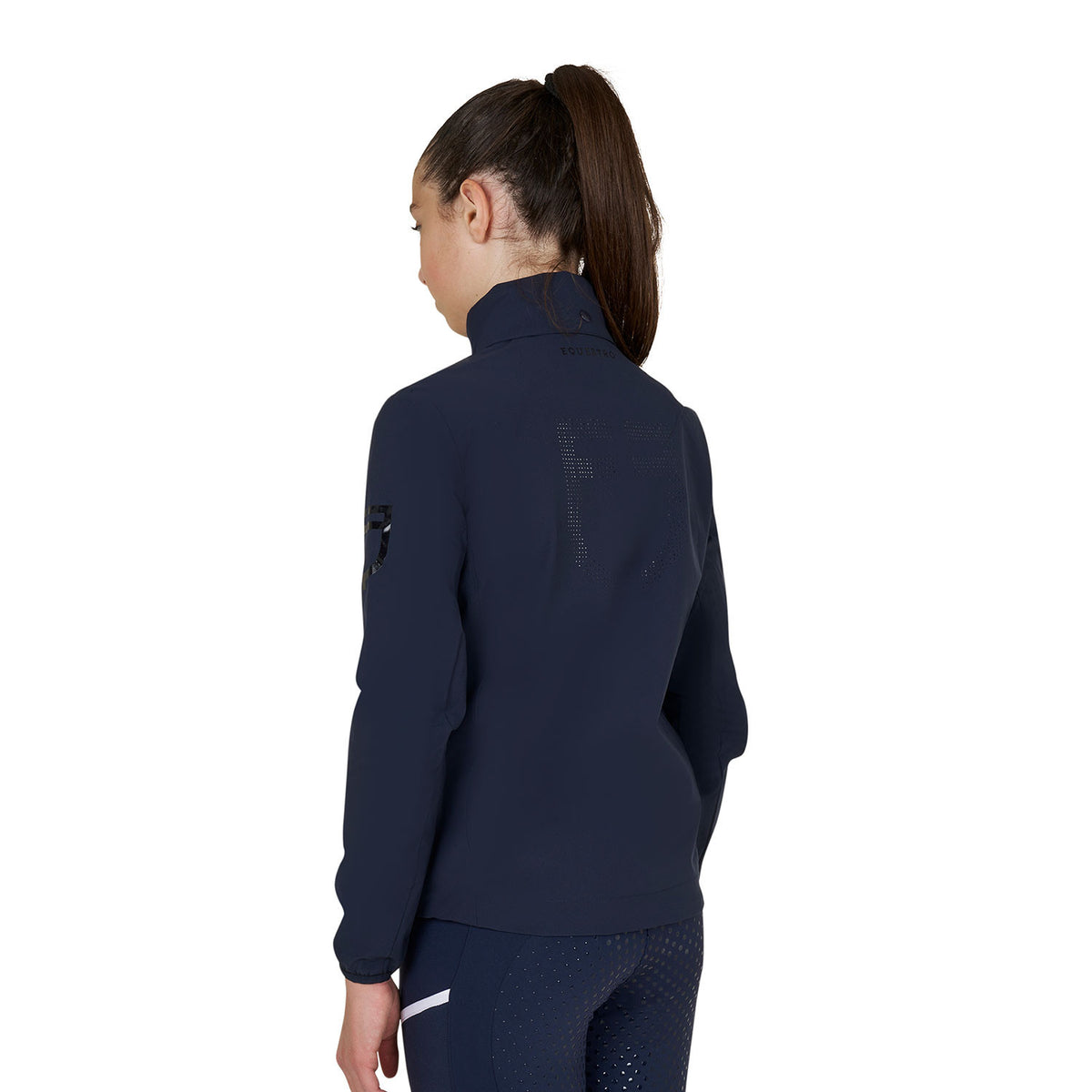 Equestro Kids' unisex softshell jacket with back logo
