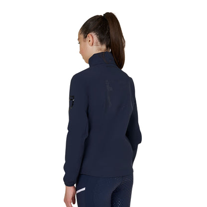 Equestro Kids' unisex softshell jacket with back logo