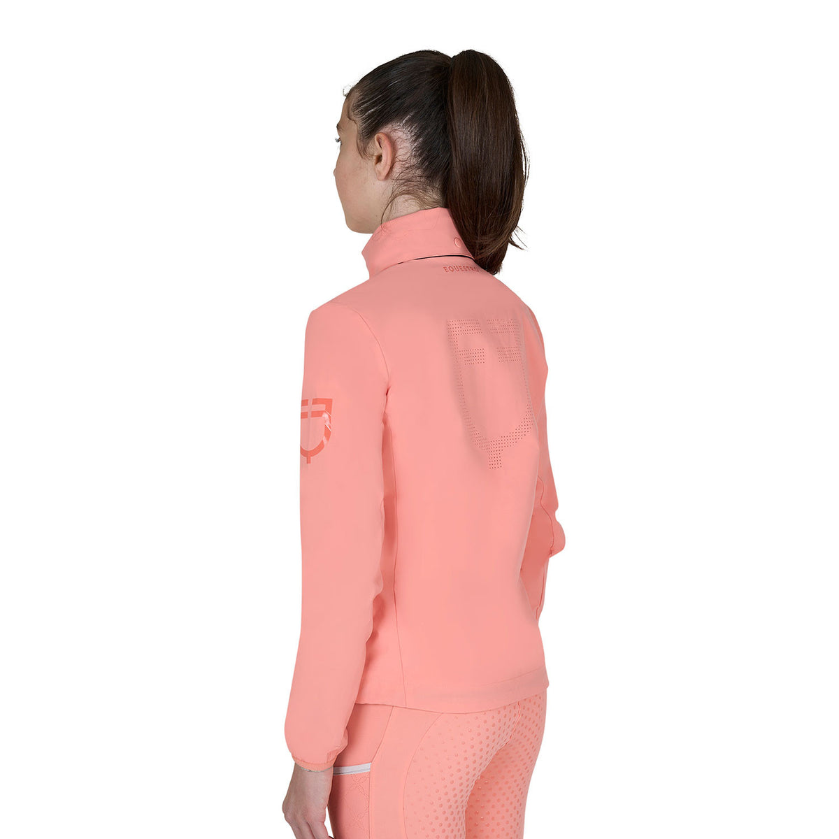 Equestro Kids' unisex softshell jacket with back logo