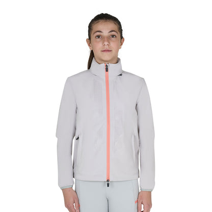 Equestro Kids' unisex softshell jacket with back logo