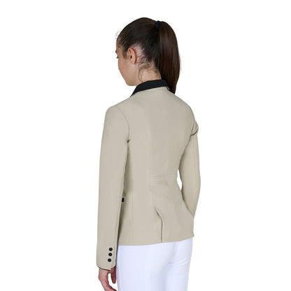 Equestro Kids' unisex competition jacket with zip and buttons