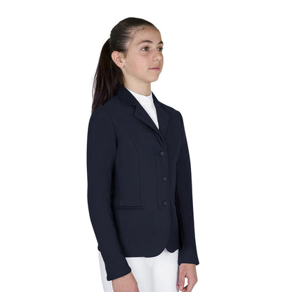 Equestro Kids' unisex competition jacket with zip and buttons
