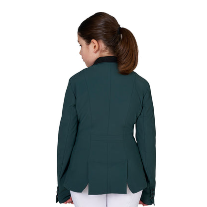 Equestro Kids' unisex competition jacket with zip and buttons