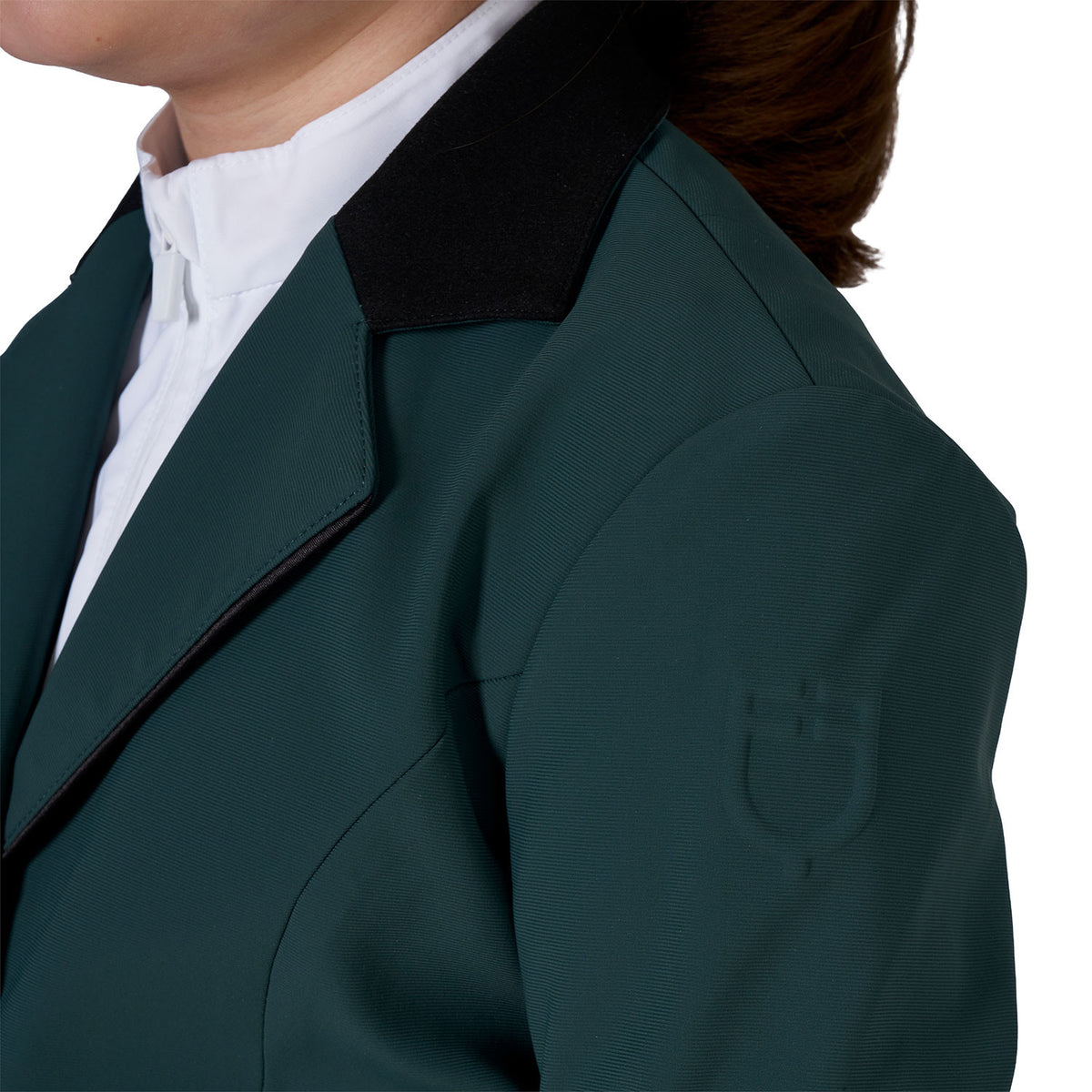 Equestro Kids' unisex competition jacket with zip and buttons