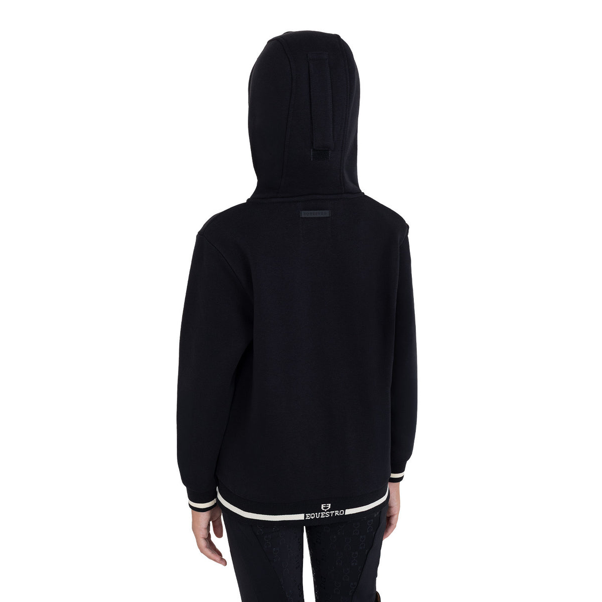 Equestro Kids' unisex hoodie with front zip