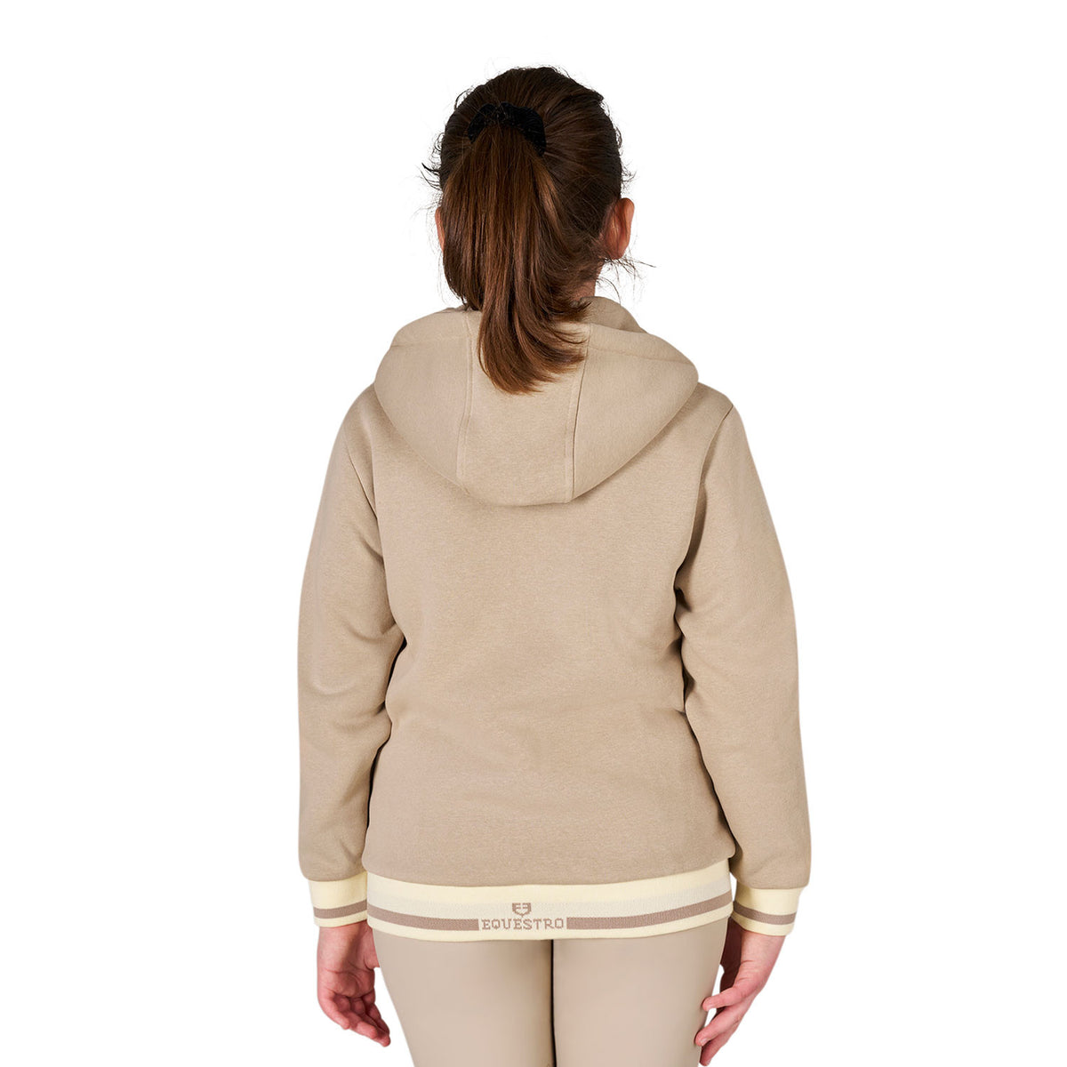 Equestro Kids' unisex hoodie with front zip