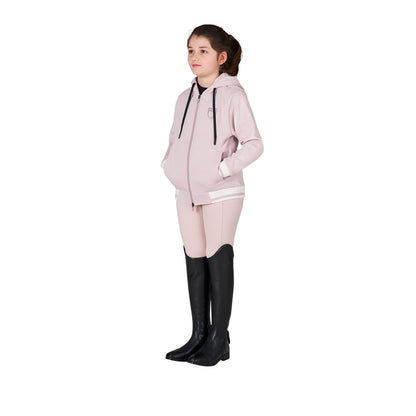Equestro Kids' unisex hoodie with front zip