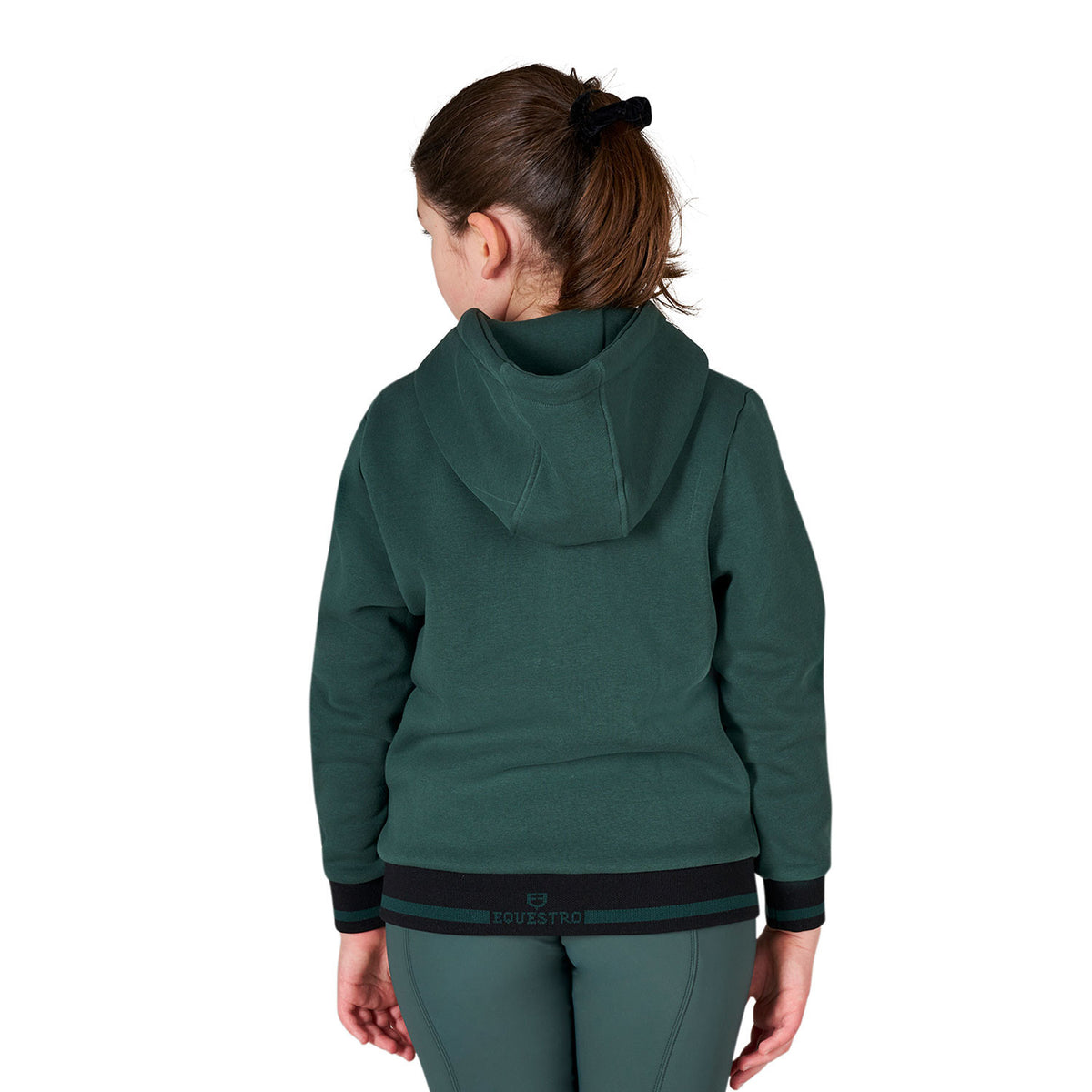 Equestro Kids' unisex hoodie with front zip