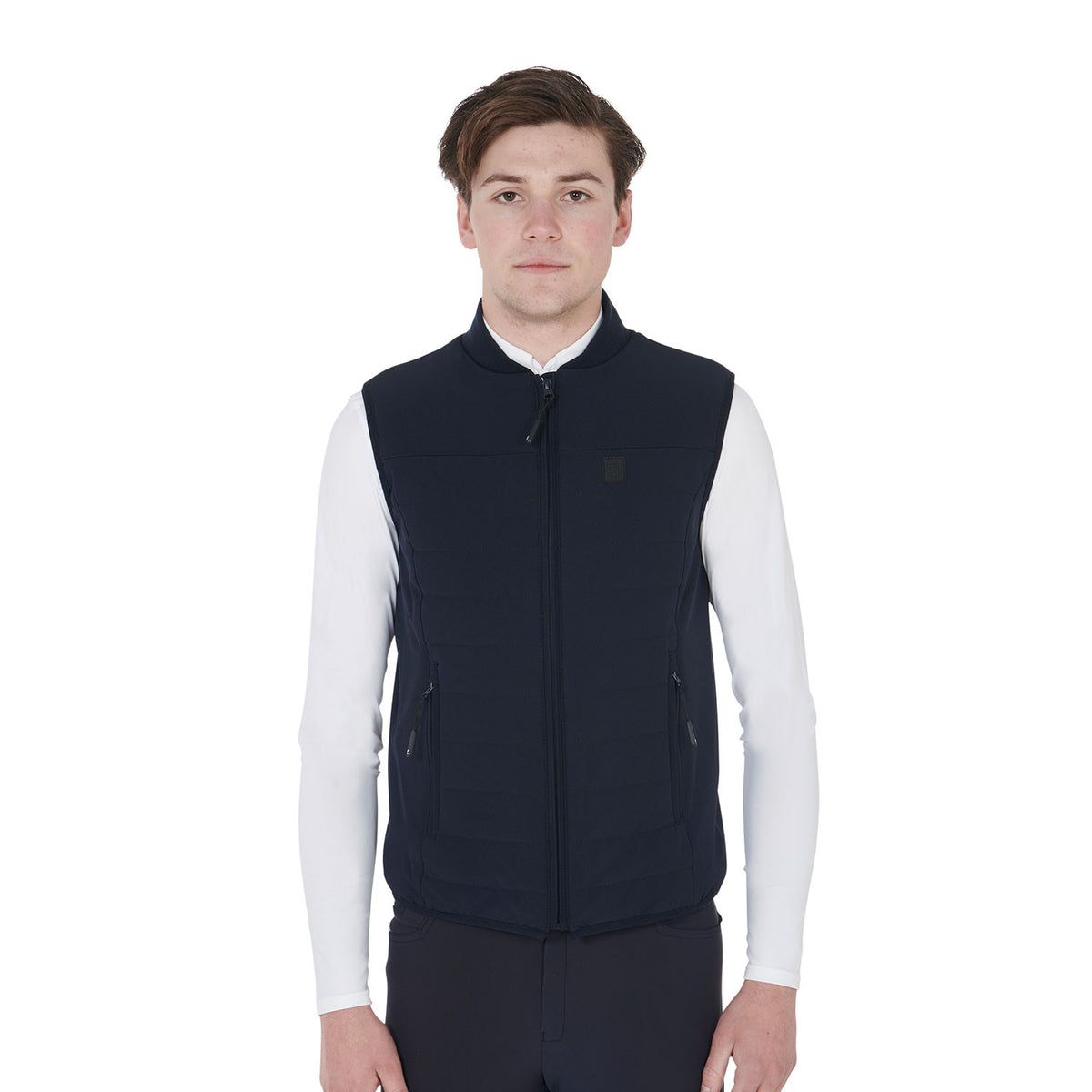 Equestro Men's vest in breathable technical fabric