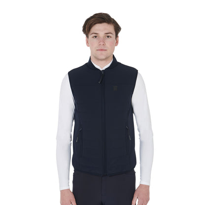 Equestro Men's vest in breathable technical fabric
