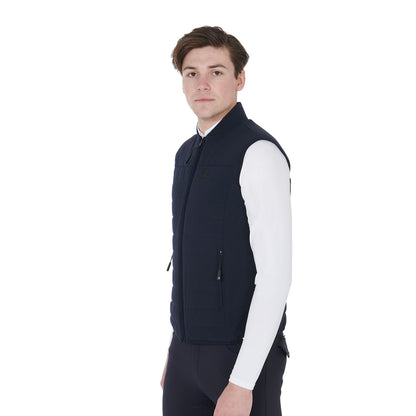 Equestro Men's vest in breathable technical fabric