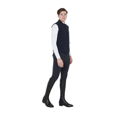 Equestro Men's vest in breathable technical fabric