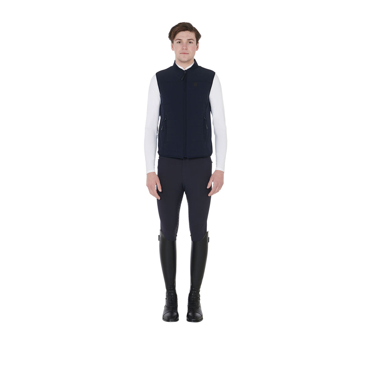 Equestro Men's vest in breathable technical fabric