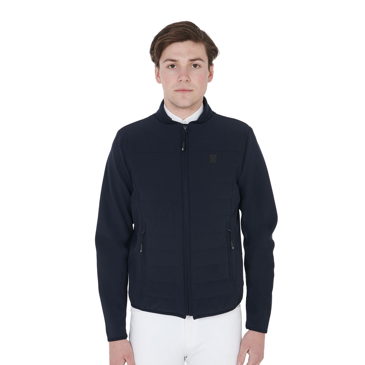 Equestro Men's jacket in perforated technical fabric