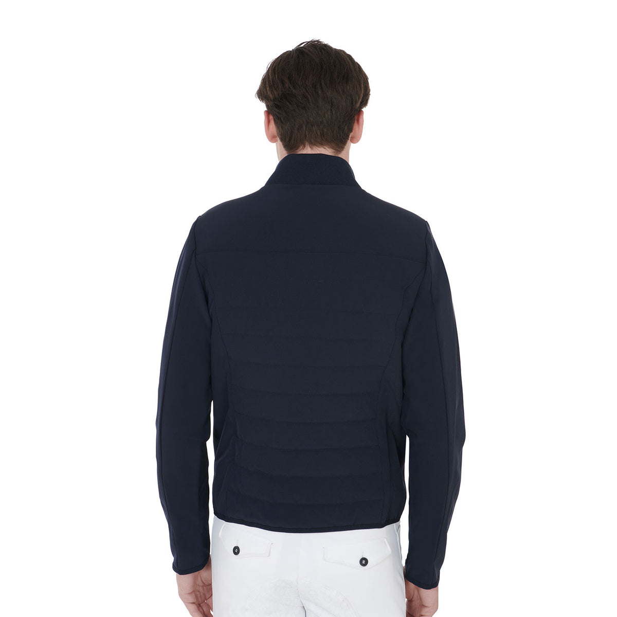 Equestro Men's jacket in perforated technical fabric