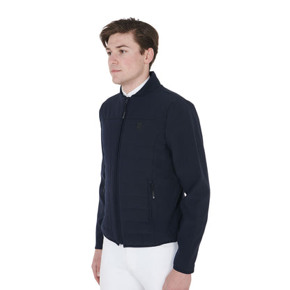 Equestro Men's jacket in perforated technical fabric
