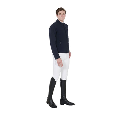 Equestro Men's jacket in perforated technical fabric